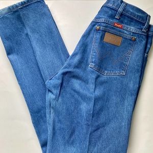 VTG 80's 90's Wrangler Cowboy Cut High Rise Jeans 13x32 Made in USA